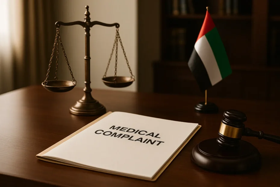 تقديم شكوى ضد طبيب في الإمارات